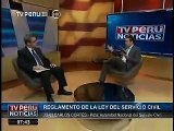 Entrevista a Juan Carlos Cortés, presidente de Servir en TV Perú Noticias -- 16.06.2014