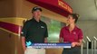 Bo Van Pelt visits the Wells Fargo Golf Experience Hub