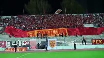 Derbi për Kupën e Shqipërisë, Partizani-Tirana 1-2. Tifozët e kuq shpalosin flamurin gjigand