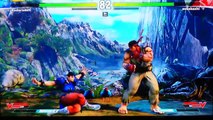 Street Fighter V Beta Chun Li vs Ryu