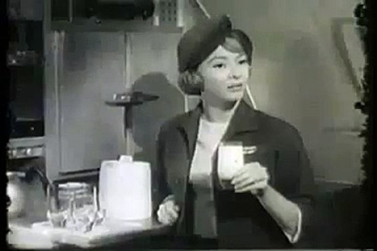 VINTAGE 1962 MILK COMMERCIAL WITH TWO TWA STEWARDESSES