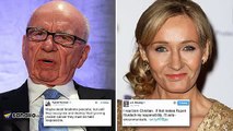 JK Rowling condemns Rupert Murdoch on Twitter