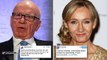 JK Rowling condemns Rupert Murdoch on Twitter