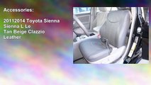 20112014 Toyota Sienna Sienna L Le Tan Beige Clazzio Leather