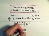 Solving Absolute Value Inequalities - Example 3