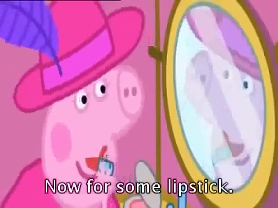 Peppa Pig Cartoon Dressing Up with subtitles | Свинка Пеппа на испанском