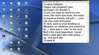 Pop-up prank just out of Notepad!