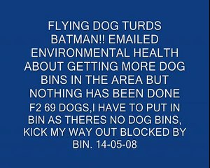 FLYING DOG TURDS BATMAN! CCTV BRIGHTON UK