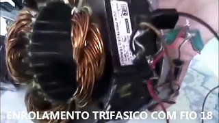 FREE ENERGY GERADOR FEITO COM MOTOR DE TANQUINHO