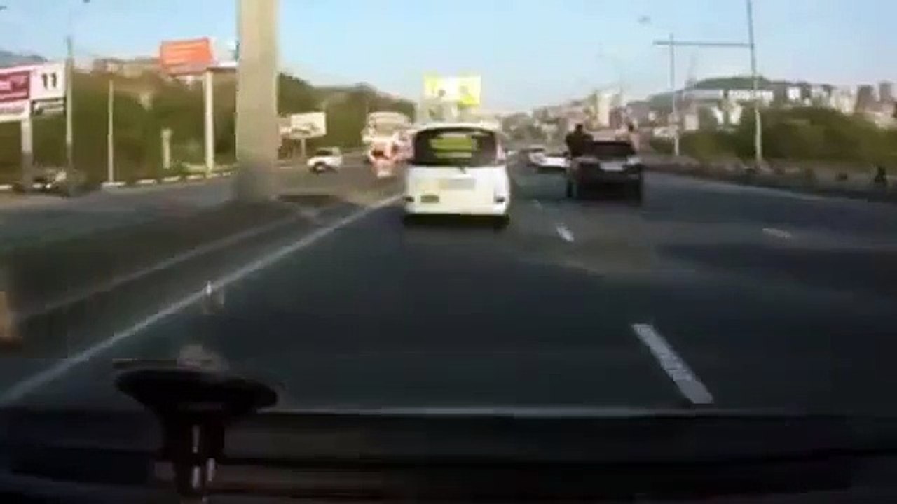 Stuntman on the roof