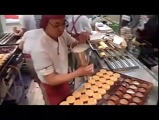 Japanese STREET Food   Red Bean Cake!