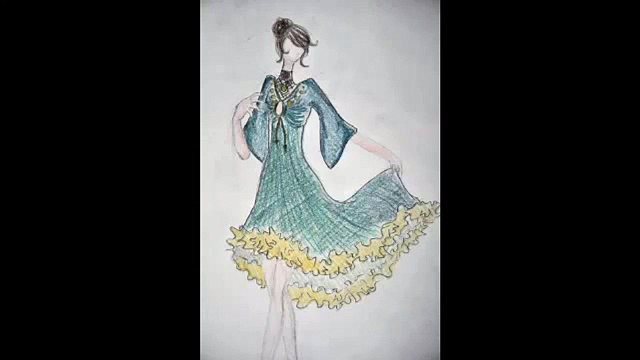 my fashion designs portfolio 2011 - dresses