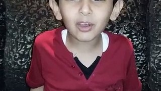 Saudi Kid sing BAHAY KUBO philippine kid song..