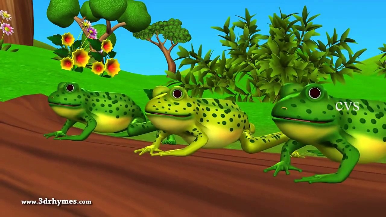 Five little Speckled Frogs | 3D Nursery Rhymes | English Nursery Rhymes | Nursery Rhymes for Kids