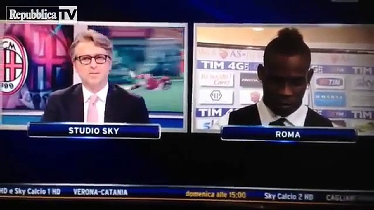 Lite su Sky. Balotelli a Marocchi :"Non capisci niente di calcio!"