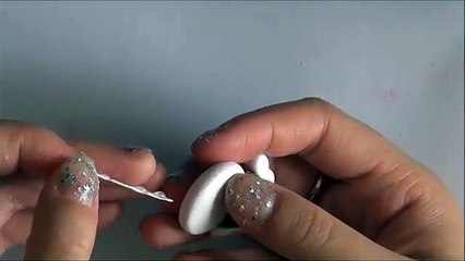 Sparkly Kawaii Snowman Charm! - Polymer Clay Tutorial (Christmas month #1)