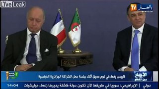 French Foreign Minister Laurent Fabius falls asleep during Algerian meeting