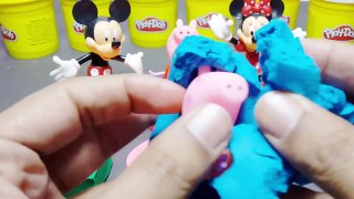 Play Doh Shapes Peppa Pig Disney Princess Mickey Mouse and Friends