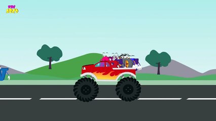 Monster Truck Alphabets | Monster Truck Videos For Children | Monster Trucks Stunts