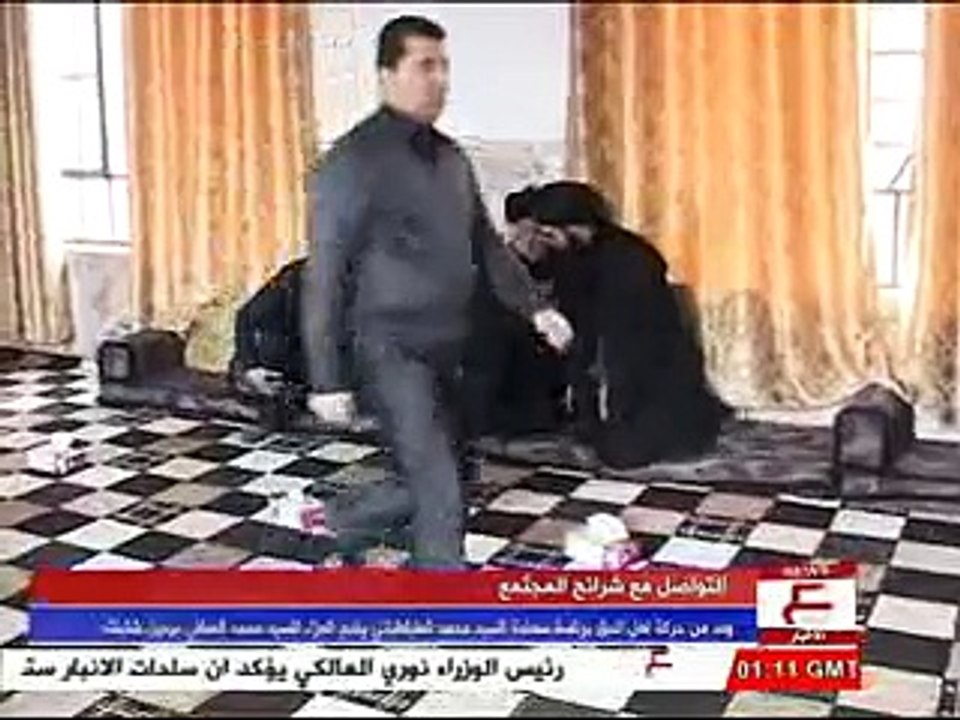 وفد من حركة اهل الحق برئاسة سماحة السيد محمد الطباطبائي يقدم العزاء للسيد محمد الصافي برحيل شقيقته