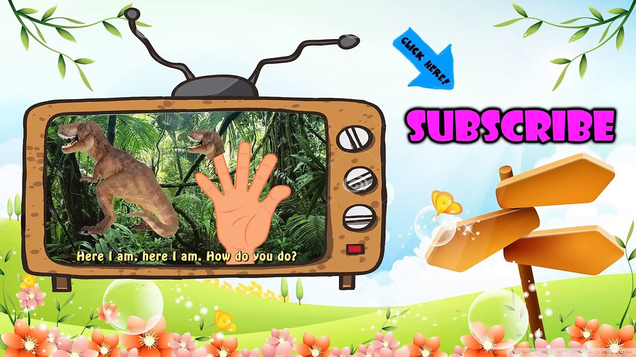 Finger Family Nursery Rhymes for Children By Dinosaurs Cartoons Singing | Finger Family Songs - 2