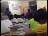 Abusive teacher beats students hard with iron pipe