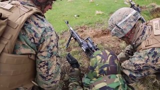 U.S. Marines & Romanian Soldiers - Live Fire Exercise