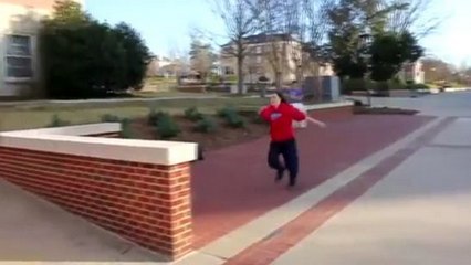 Parkour Girl Takes It Right In The Face