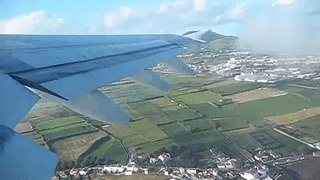 AZORES ISLANDS INFLIGHT SATA 310 FLYING WEST TO BOSTON, MA