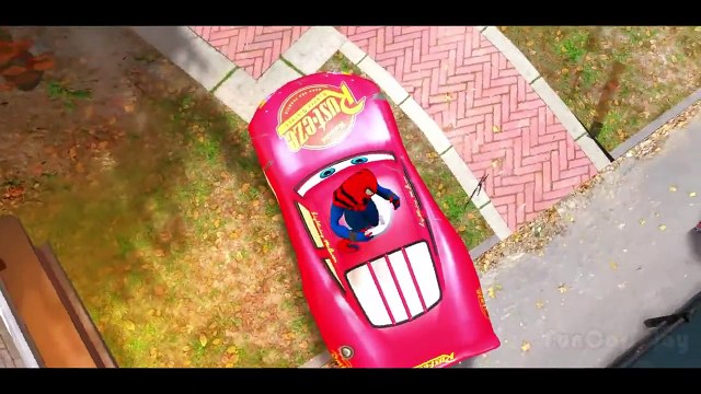Spiderman Lightning ABC SONG & Spider Man McQueen Disney Cars Pixar Nursery Rhymes for Children