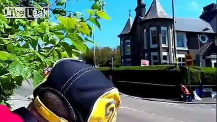 TT Crash Isle of Man - New Angle