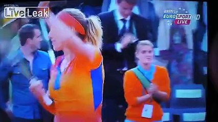 Man Fighting With a Boy Over Sweat Towel - French Open 2014