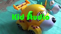 Car toy, Xe ô tô đồ chơi trẻ em đầu chó, Head dog car playset by Kid Studio