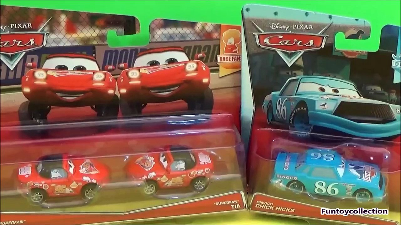 Disney/Pixar Cars, Race Fans Die-Cast "Superfan" Mia and "Superfan" Tia Review by Funtoycollection