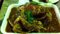 Steaming bowl of Singapore Chili Crab