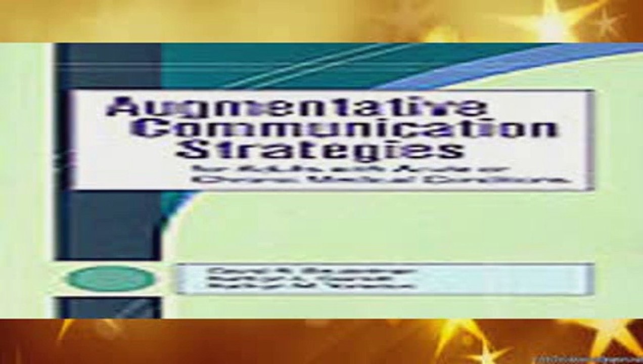 Augmentative Communication Strategies etc By Beukelman  PDF Download Free