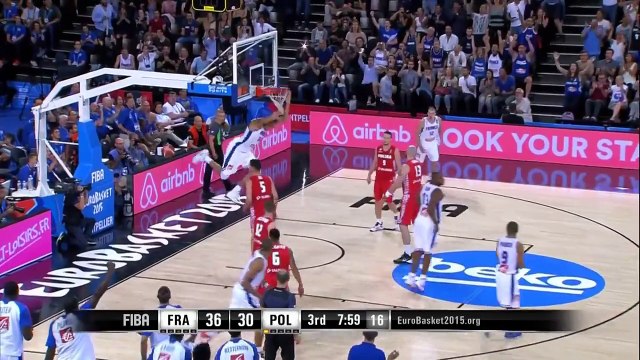 Gobert's Two-Handed Power Jam - EuroBasket 2015