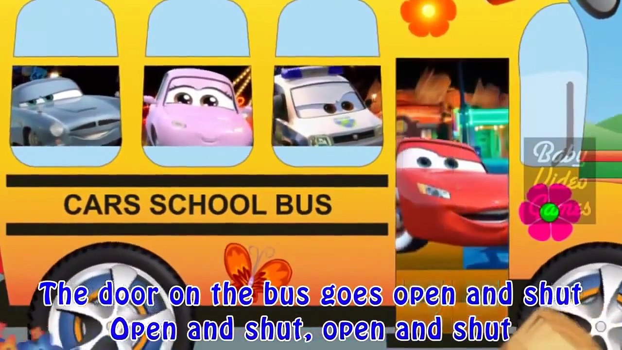 Wheels on the Bus Cars Preschool Song Nursery Rhymes Kids Songs