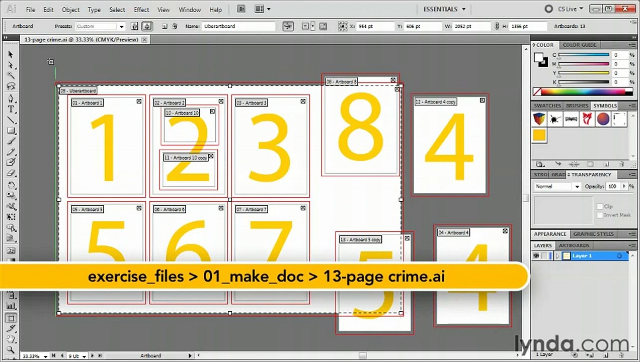 Illustrator: How to use the Artboard panel | lynda.com tutorial