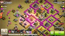 Clash Of Clans Greece -  TH7 & TH8  - Clan Wars attack strategy