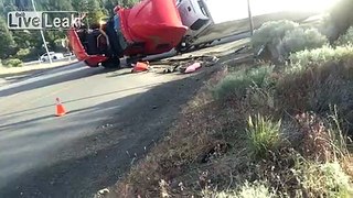 LONG VIDEO VERSION: Tow Truck Pulled a Toppled Semi Upright FULL VIDEO