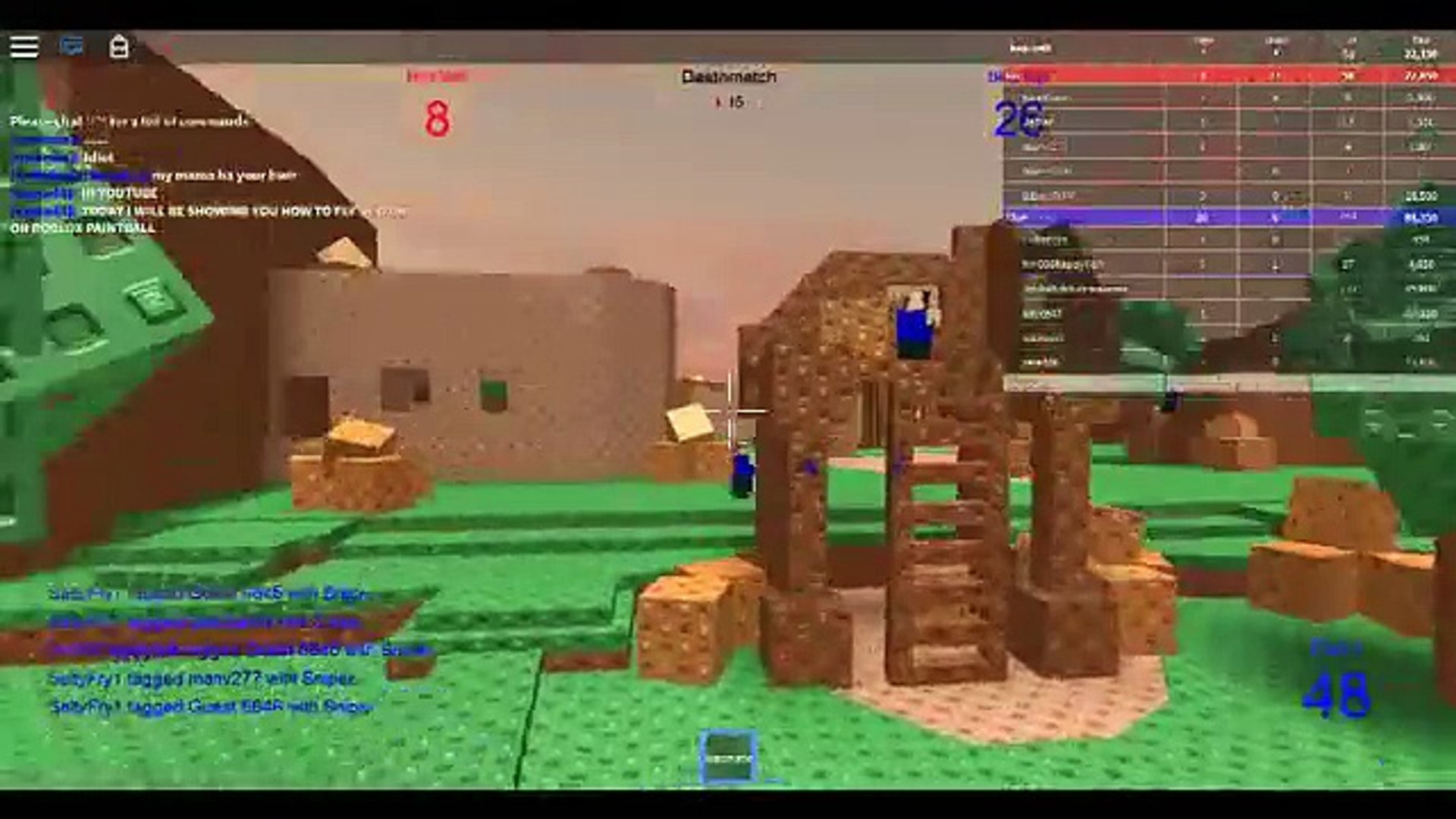 Roblox Fly Glitch Paintball Video Dailymotion - hack for big paintball roblox
