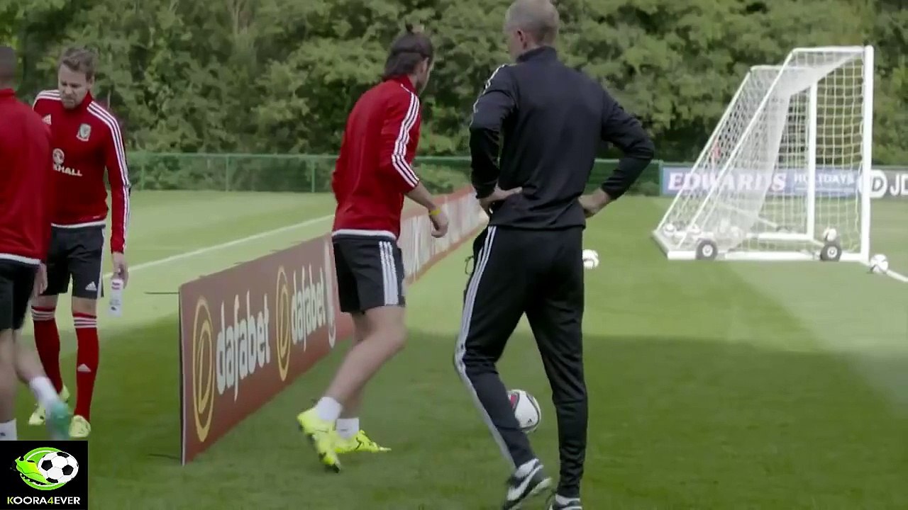 Gareth Bale Scores Incredible Goal In Training From Ridiculous Angle