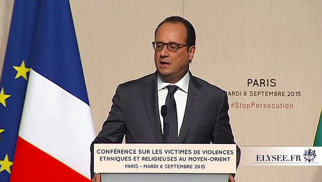Discours lors de la conférence sur les victimes de violences au Moyen-Orient