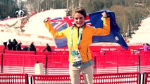 Ben Tudhope - Aussie Flag Bearer - Sochi Paralympics Closing Ceremony