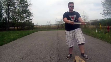 Violent Longboard fail - Next time you'll wear a helmet