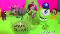 FROZEN Disney Elsa Slimes Jack Frost and Peppa Pig a Disney Frozen Toy Video Parody