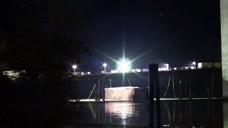 Old Port Mann Bridge Pedestal Removal