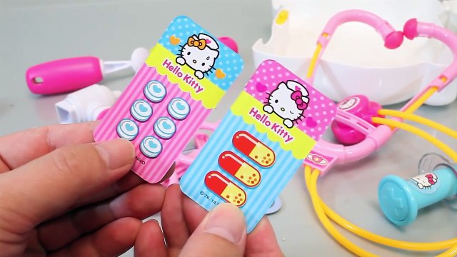 헬로키티 병원놀이 의사 주사 인형 놀이 뽀로로 겨울왕국 엘사 바비 장난감 Hello Kitty Doctor Kit Play set Doll Toy おもちゃ Игрушки