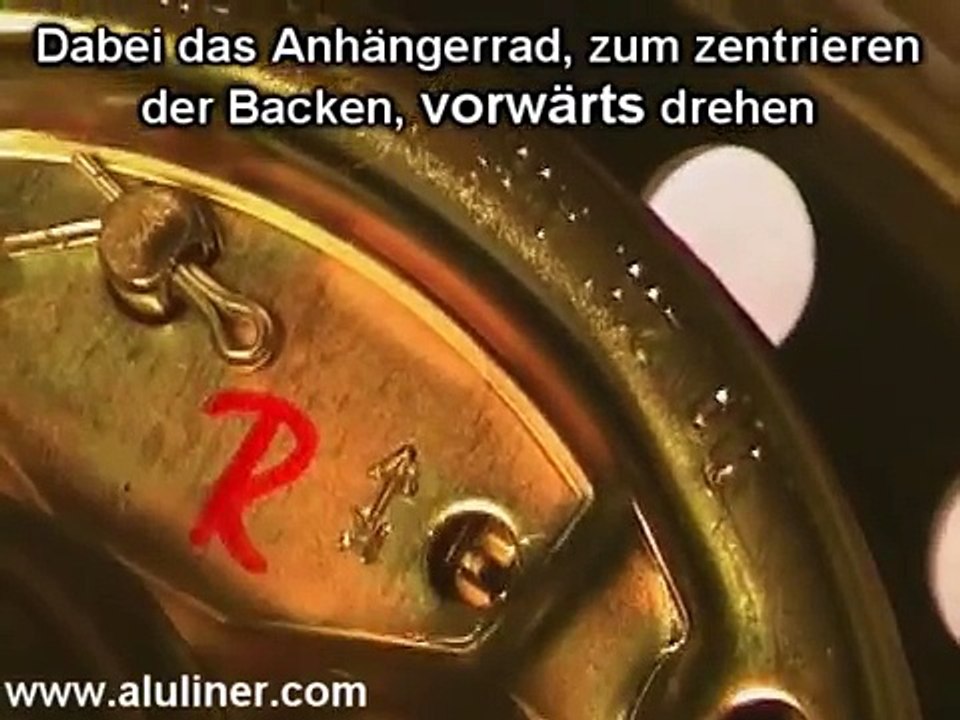 Alko Radbremse an einem Anhänger einstellen Montage Anleitung Kröger-Serie